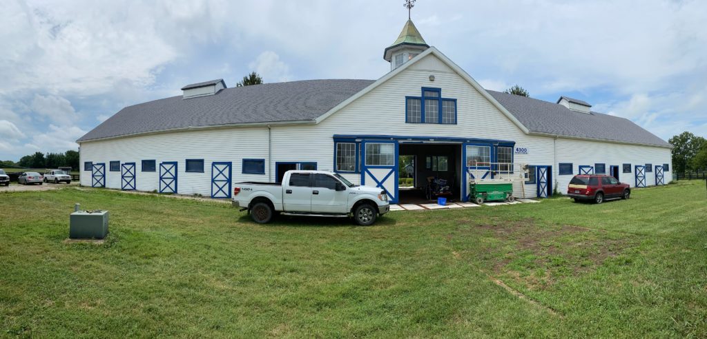 stable lightning protection system, walmac farm, lexington, ky, hg lightning protection